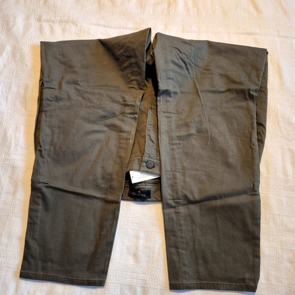 Talbots women's size 16W pants, slimming green stretch fabric, 4 pockets, NWT - Picture 5 of 8